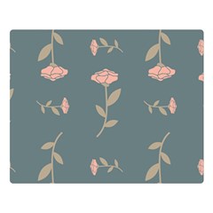 Florets Rose Flower Double Sided Flano Blanket (large) 