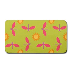 Dragonfly Sun Flower Seamlessly Medium Bar Mats by HermanTelo