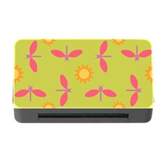 Dragonfly Sun Flower Seamlessly Memory Card Reader With Cf