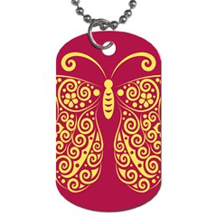 Butterfly Insect Bug Decoration Dog Tag (one Side) by HermanTelo