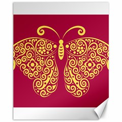 Butterfly Insect Bug Decoration Canvas 11  X 14 