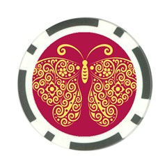 Butterfly Insect Bug Decoration Poker Chip Card Guard