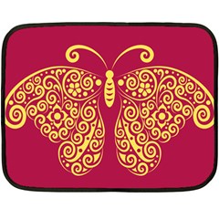 Butterfly Insect Bug Decoration Double Sided Fleece Blanket (mini) 