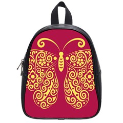 Butterfly Insect Bug Decoration School Bag (small) by HermanTelo