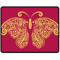 Butterfly Insect Bug Decoration Double Sided Fleece Blanket (medium) 