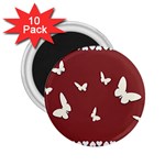 Heart Love Butterflies Animal 2.25  Magnets (10 pack)  Front