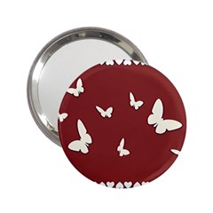 Heart Love Butterflies Animal 2 25  Handbag Mirrors by HermanTelo