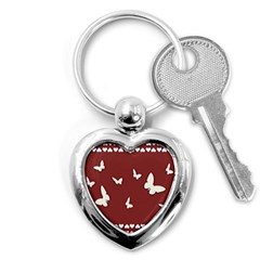 Heart Love Butterflies Animal Key Chains (heart)  by HermanTelo