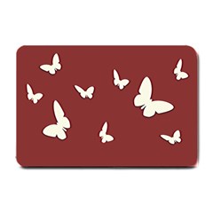 Heart Love Butterflies Animal Small Doormat  by HermanTelo