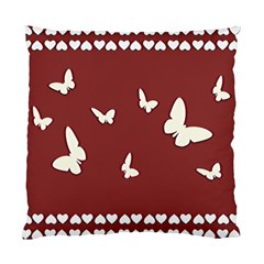 Heart Love Butterflies Animal Standard Cushion Case (one Side) by HermanTelo