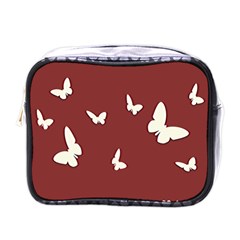 Heart Love Butterflies Animal Mini Toiletries Bag (one Side)