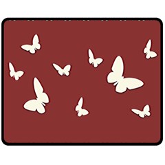 Heart Love Butterflies Animal Fleece Blanket (medium) 