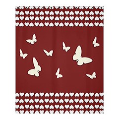 Heart Love Butterflies Animal Shower Curtain 60  X 72  (medium)  by HermanTelo