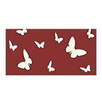 Heart Love Butterflies Animal Satin Wrap Front