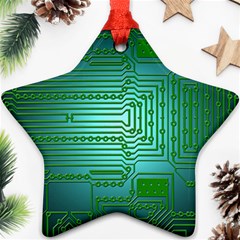 Board Conductors Circuits Star Ornament (two Sides)