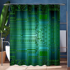 Board Conductors Circuits Shower Curtain 60  X 72  (medium) 