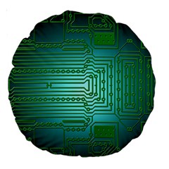 Board Conductors Circuits Large 18  Premium Round Cushions