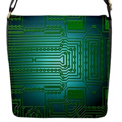 Board Conductors Circuits Flap Closure Messenger Bag (s)