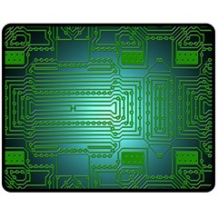 Board Conductors Circuits Double Sided Fleece Blanket (medium)  by HermanTelo