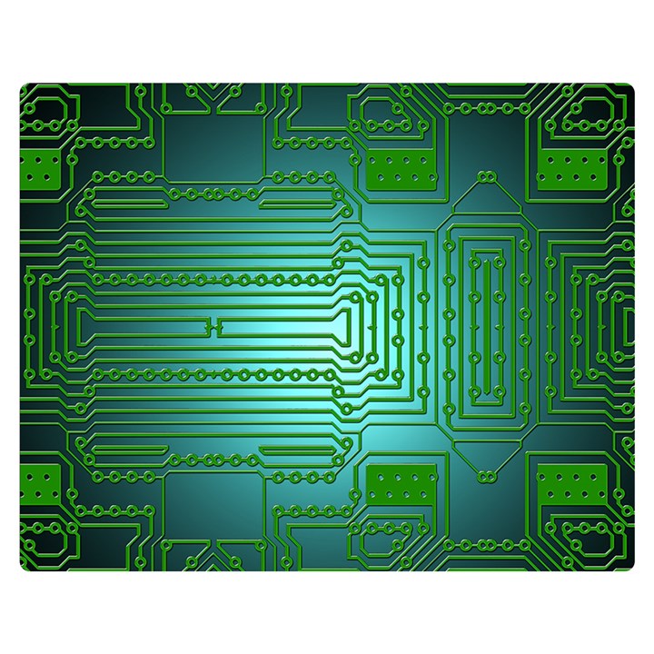 Board Conductors Circuits Double Sided Flano Blanket (Medium) 