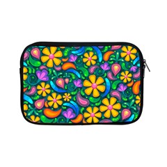 Floral Paisley Background Flower Green Apple Ipad Mini Zipper Cases