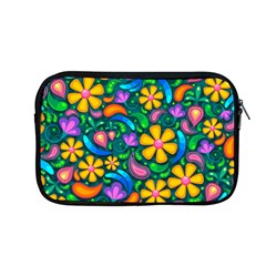 Floral Paisley Background Flower Green Apple Macbook Pro 13  Zipper Case