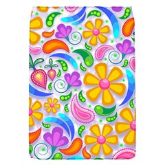 Floral Paisley Background Flower Yellow Removable Flap Cover (s)