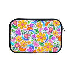 Floral Paisley Background Flower Yellow Apple Macbook Pro 13  Zipper Case by HermanTelo