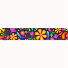 Floral Paisley Background Flower Purple Small Bar Mats