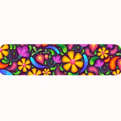 Floral Paisley Background Flower Purple Large Bar Mats