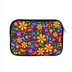 Floral Paisley Background Flower Purple Apple Macbook Pro 15  Zipper Case