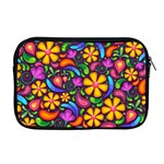 Floral Paisley Background Flower Purple Apple MacBook Pro 17  Zipper Case Front