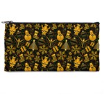 Christmas Background Gold Pencil Cases Front