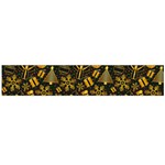 Christmas Background Gold Large Flano Scarf  Front