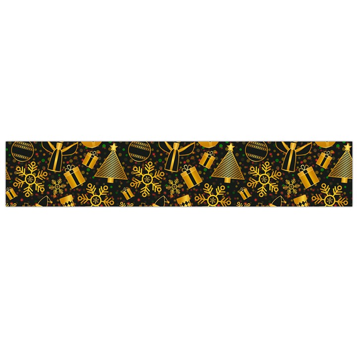 Christmas Background Gold Large Flano Scarf 