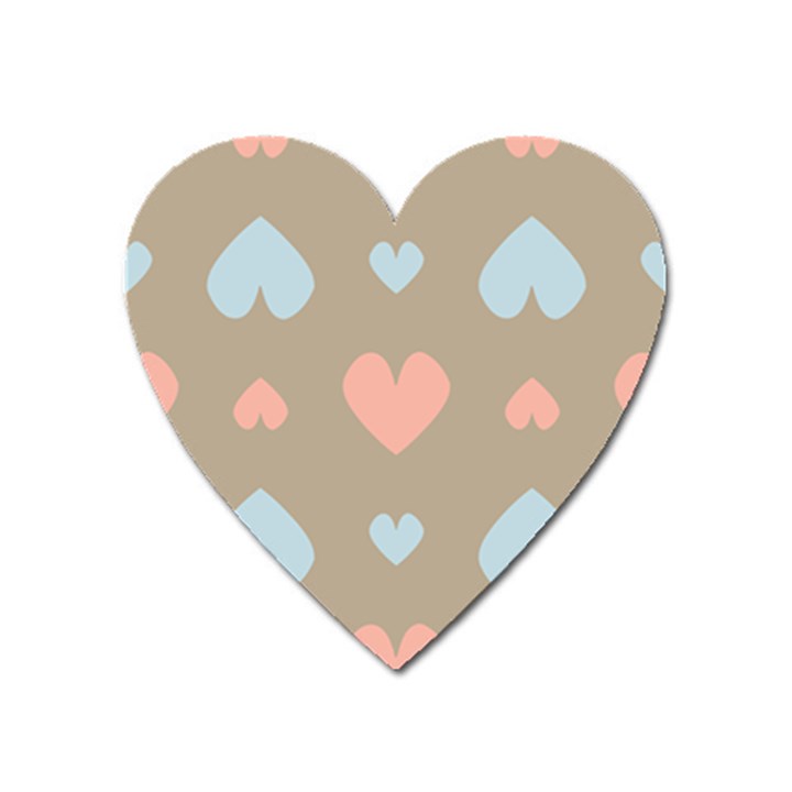 Hearts Heart Love Romantic Brown Heart Magnet