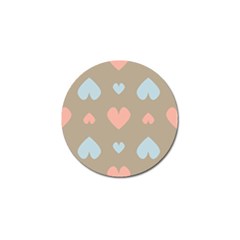 Hearts Heart Love Romantic Brown Golf Ball Marker