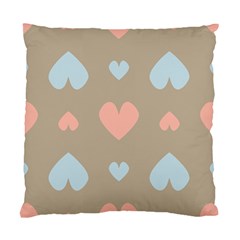 Hearts Heart Love Romantic Brown Standard Cushion Case (one Side)