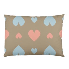 Hearts Heart Love Romantic Brown Pillow Case