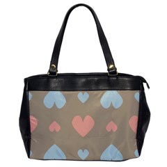 Hearts Heart Love Romantic Brown Oversize Office Handbag