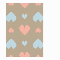 Hearts Heart Love Romantic Brown Small Garden Flag (two Sides)