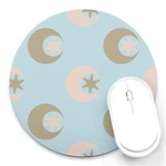 Moon Star Air Heaven Round Mousepads Front