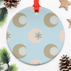 Moon Star Air Heaven Ornament (round) by HermanTelo