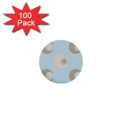 Moon Star Air Heaven 1  Mini Buttons (100 Pack)  by HermanTelo