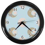 Moon Star Air Heaven Wall Clock (Black) Front