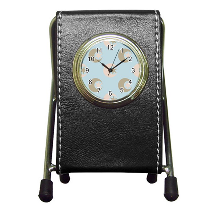 Moon Star Air Heaven Pen Holder Desk Clock