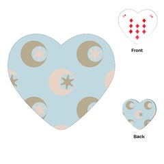 Moon Star Air Heaven Playing Cards (heart)