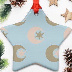 Moon Star Air Heaven Star Ornament (two Sides) by HermanTelo