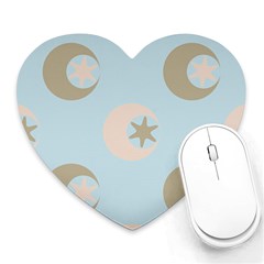 Moon Star Air Heaven Heart Mousepads by HermanTelo