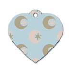 Moon Star Air Heaven Dog Tag Heart (Two Sides) Back